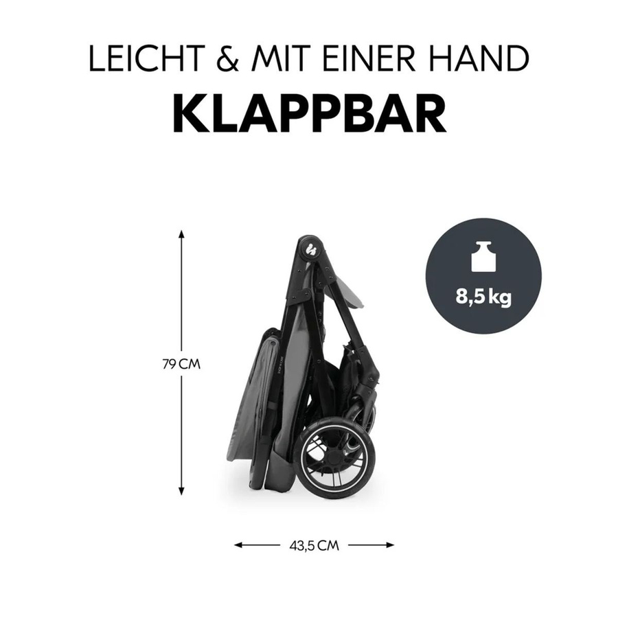 Hauck Buggy Shop N Care Set in Grau mit Reboarder Pearl Pro 2 und XXL Zubehörpaket - Bild 4