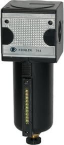 Riegler Filter Multifix Metallbehälter mit Sichtrohr Schwarz 5 µm BG 1 G 1/4 HA - Bild 1