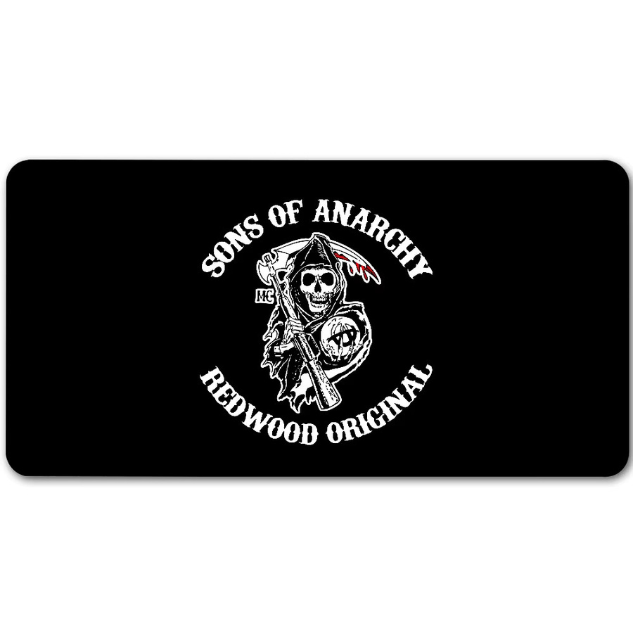 S-Sons Of A-Anarchy XXL Mousepad Schwarz rutschfeste Schreibtischunterlage für PC und Laptop - Bild 7