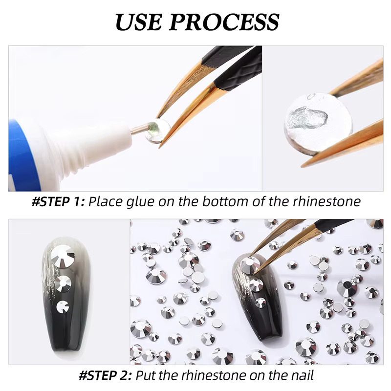 DUCRYSTAL versilberte Kristall-Strasssteine zum Aufkleben für Heimwerkerarbeiten und Kleidungsdekoration SS20 in Silber - Bild 2