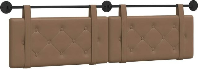 vidaXL Hängendes Kopfteil aus Kunstleder in Braun mit geometrischem Design, Breite: 170 cm, Höhe: 55 cm, Tiefe: 110 cm - Bild 1