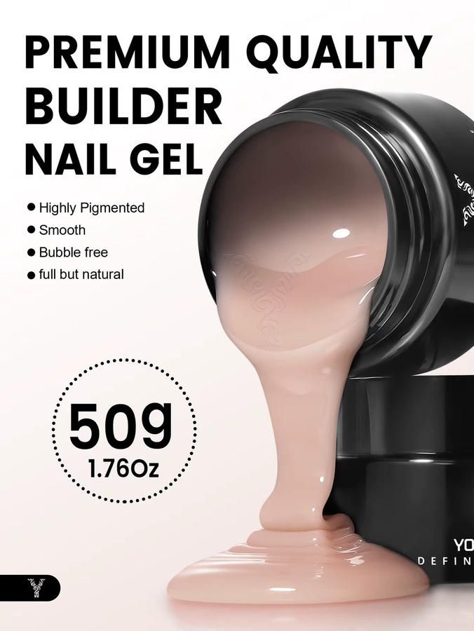 YOKEFELLOW Builder Gel Nude Jelly, 50g, Glänzend - Bild 4