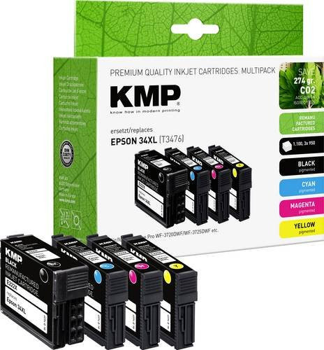 KMP Tintenpatronen Multipack CMYK kompatibel mit Epson 34XL T3476 - Bild 1