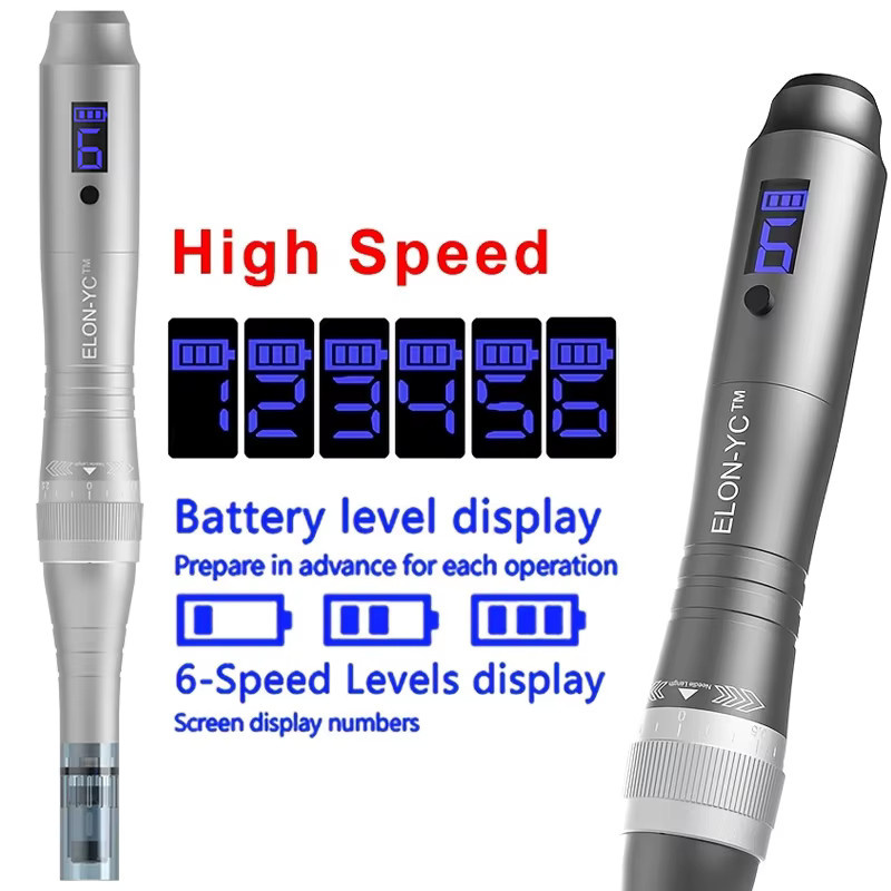 ELON-YC Dr Dermapen M8X, 5 Nano 0,25mm Ersatzkartuschen, Silber/Grau - Bild 2