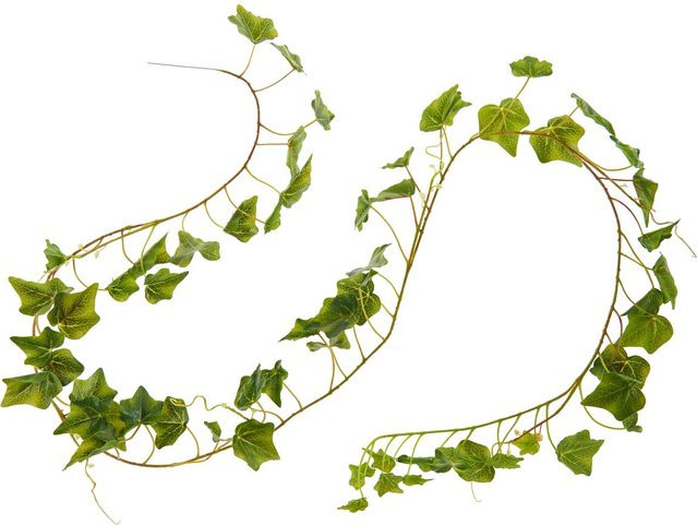 Künstliche Efeugirlande Greenery in Grün aus Kunststoff und Draht - Bild 1