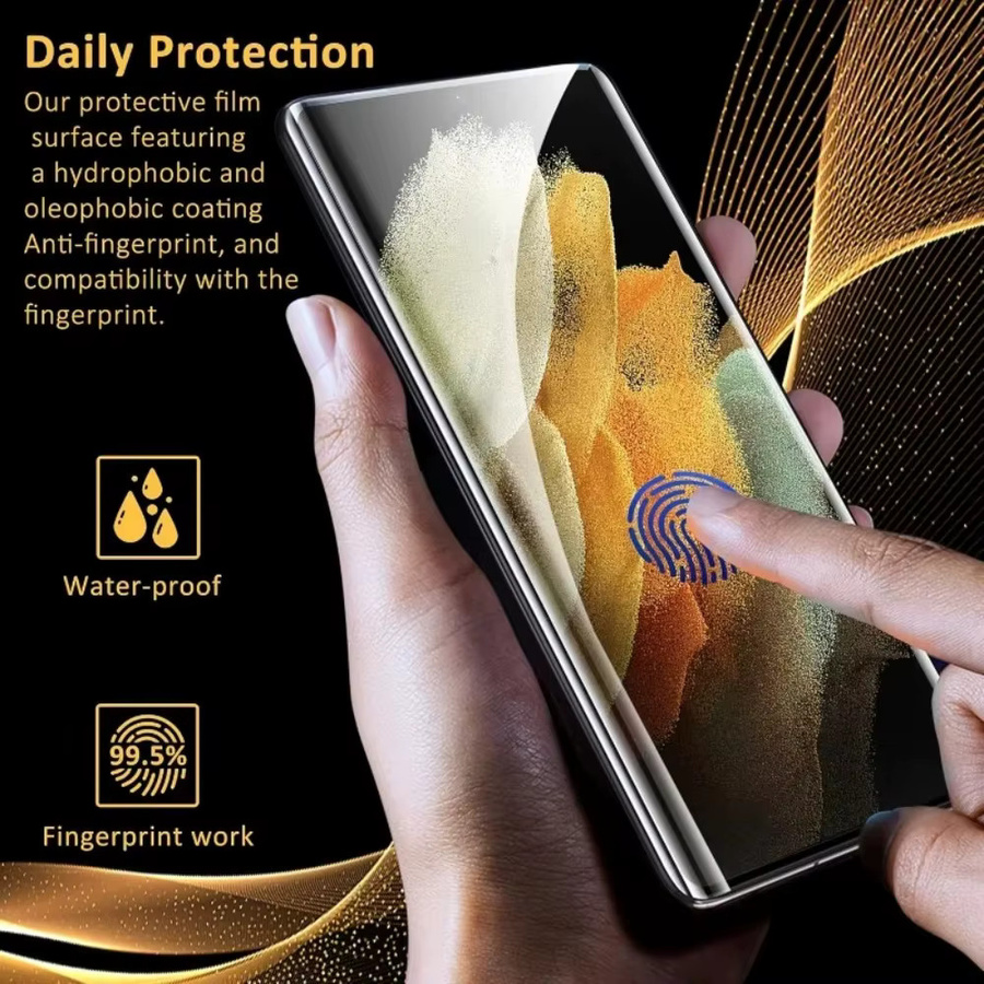 2 Stück Displayschutzfolien aus gehärtetem Glas für Samsung Galaxy S25 S24 S23 S22 S21 Ultra Plus FE, transparent - Bild 3