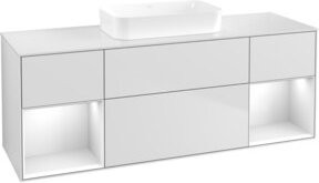 V&B Waschtischunterschrank Finion in Weiß lackiert, B/T/H: 160 x 60,3 x 50,1 cm - Bild 1