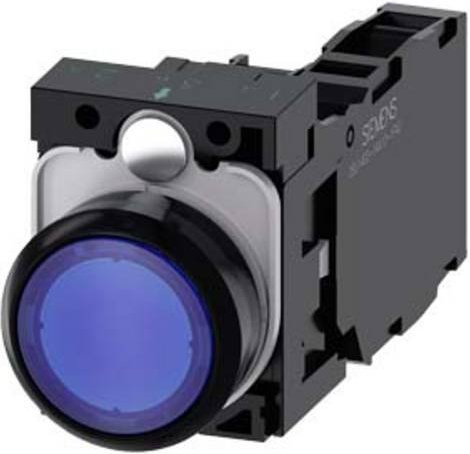 Siemens Drucktaster 3SU1106-0AB50-1FA0 in Blau aus Kunststoff - Bild 1