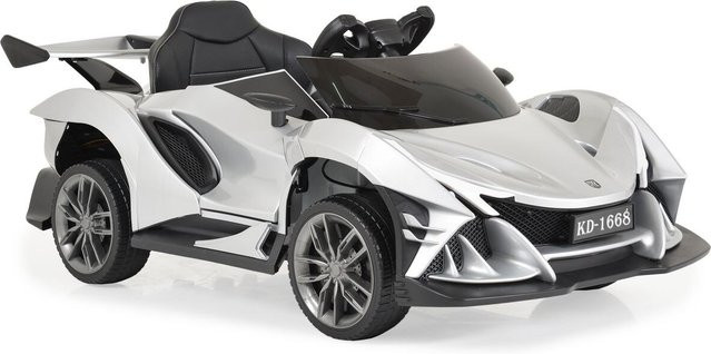 Moni Flash Elektroauto silber mit EVA-Reifen ab 3 Jahren - Bild 1