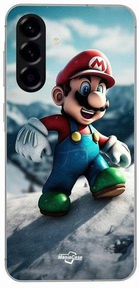 MANIACASE Silikon Handyhülle Mario für Samsung Galaxy A56 in Schwarz und Multicolour - Bild 1