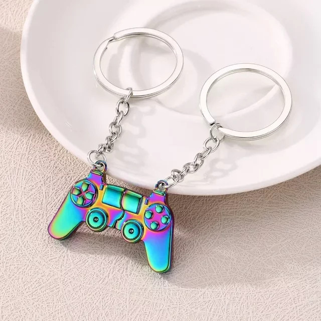 Winoneday Schlüsselanhänger Spielkonsolen-Controller, Silber, Herren - Bild 1
