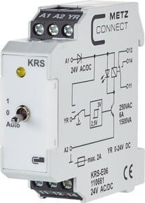 BTR NETCOM Schnittstellenmodul 1W mit Handbedienebene KRS-E06 24ACDC Auto in Weiß - Bild 1