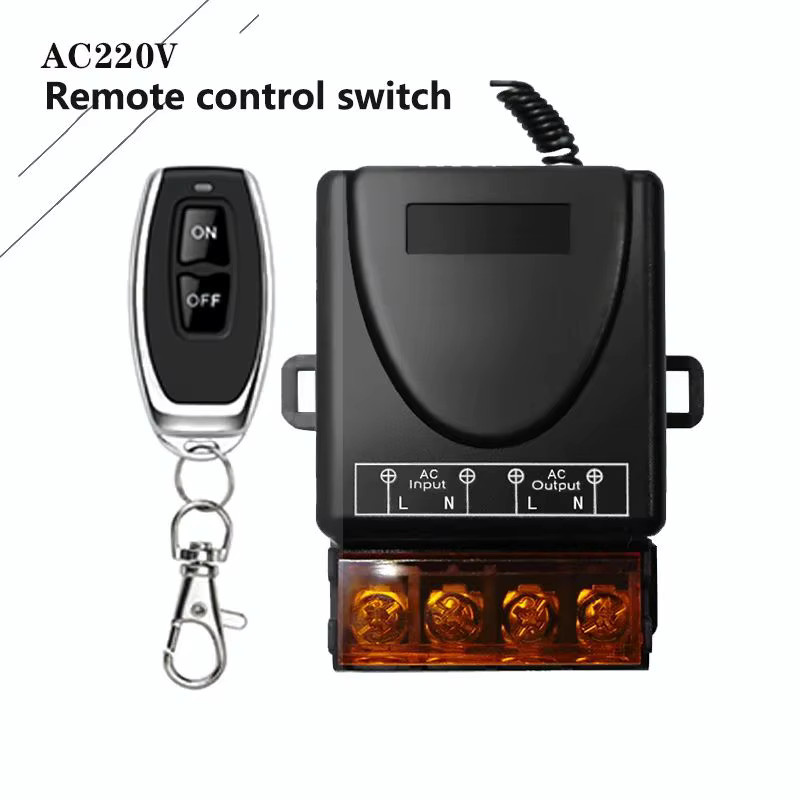 Szaoju RF Wireless Fernbedienung Schalter 433MHz mit 10A Relais für Licht, Lampe, Wasserpumpe und Tür-Zugangssystem in Schwarz - Bild 5