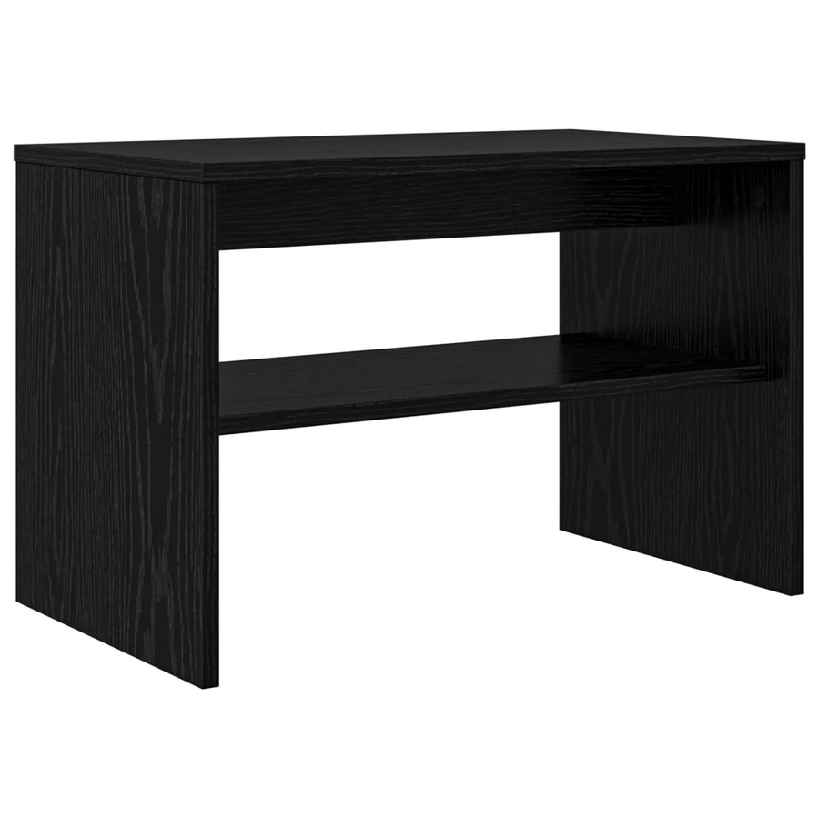 vidaXL TV-Schrank in Schwarz und Eichen-Optik aus Holzwerkstoff, B/T/H: 60 x 35 x 40 cm - Bild 2