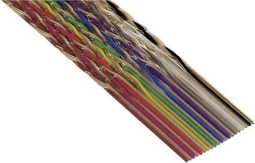 3M 1700/10 100 SF Flachbandkabel in Bunt mit 1,27 mm Rastermaß und 10 x 0,08 mm² Querschnitt - Bild 1