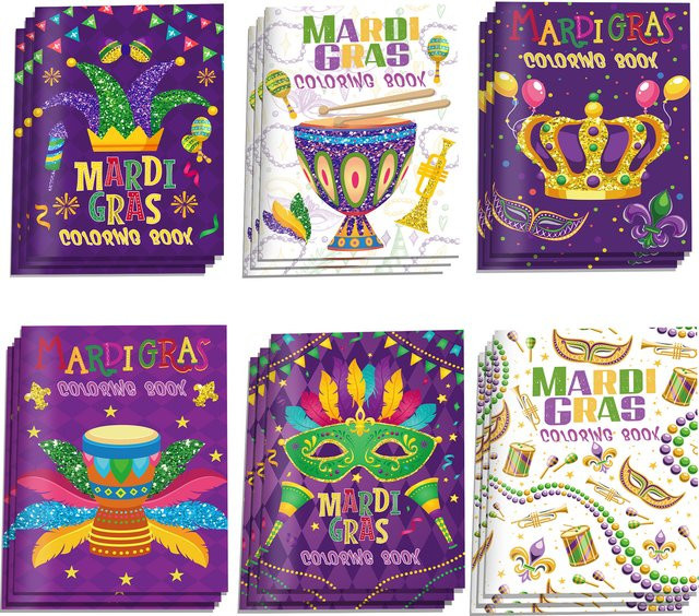 DIY Malbuch Set mit Karneval Graffiti Motiven für Kinder in Mehrfarbig - Bild 1