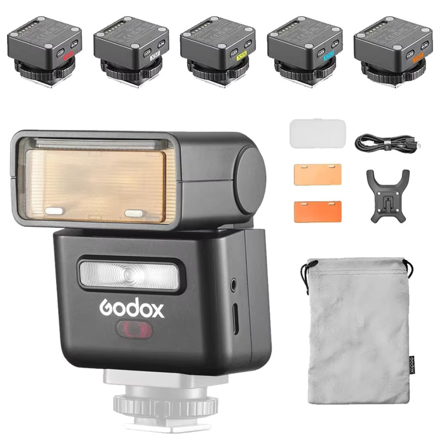 Godox IT32 IFlash Kamera-Aufsteckblitz mit TTL, HSS und Drehkopf in Schwarz inklusive kabellosem magnetischem TTL-Blitzauslöser - Bild 7