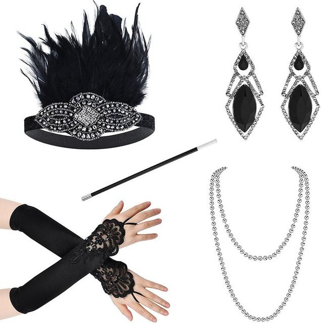 Treasure Hom Schmuck-Set, Perlenkette, Armband, Damen, Schwarz - Bild 1