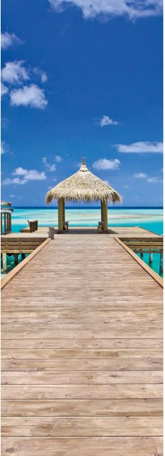 Komar Fototapete Vlies Beach Resort Breite: 100 cm, Höhe: 280 cm - Bild 1