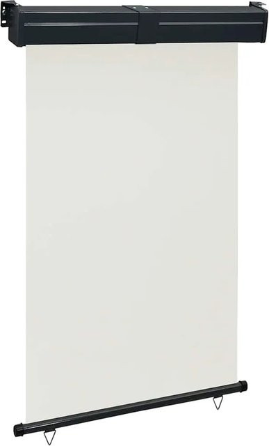 Furnicato Balkon-Seitenmarkise aus Polyester in Creme, Breite: 125 cm, Höhe: 250 cm - Bild 1
