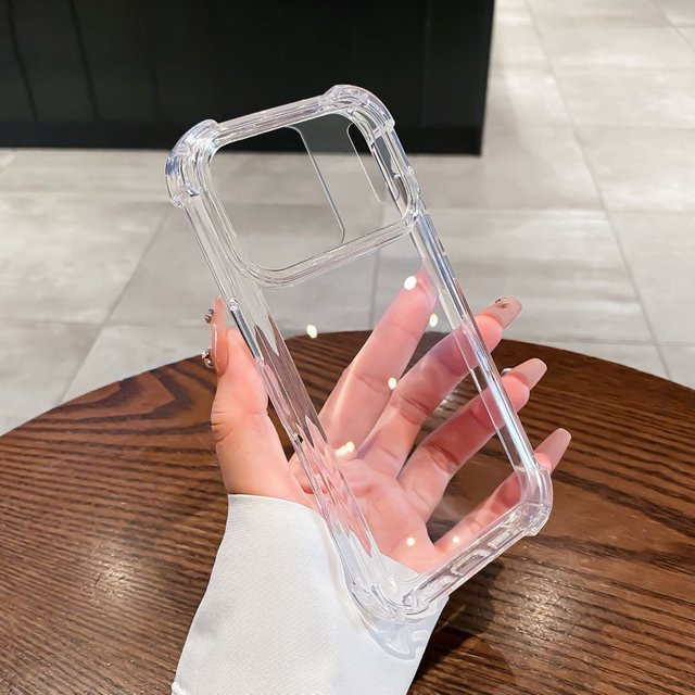 Original Clear Protector stoßfeste transparente Silikon-Hülle für iPhone 11 bis 17 Pro Max Plus - Bild 1