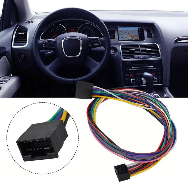 HP 16Pin Auto Stereo Radio ISO Kabelbaum Verlängerung für Android Player, Mehrfarbig, Länge: 40 cm - Bild 1