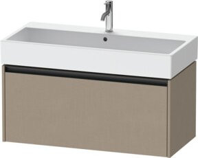 Duravit Waschtischunterschrank Ketho.2 in Leinen/Beige, wandhängend mit 1 Auszug, Breite: 98,4 cm, Tiefe: 46 cm, Höhe: 44 cm - Bild 1