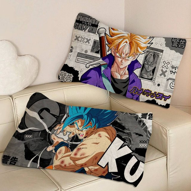 D-Dragon Anime B-Ball Kissenbezug aus Polyester, rechteckig, mehrfarbig, schweißabsorbierend und fleckenabweisend - Bild 1