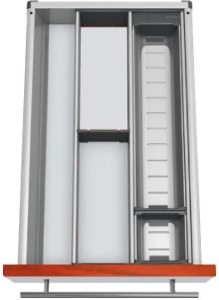 Blum Besteckeinsatz Orga-Line Facheinteilungs-Set Grau für Korpusbreite 350-449 mm und Nennlänge 450 mm - Bild 1