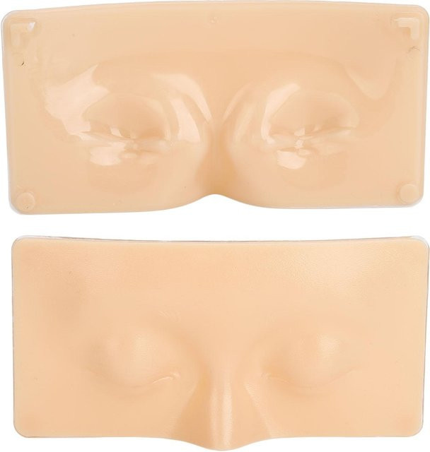 ZuiyouBeauty Make-up Übungsgesicht 3D Silikon, mit 8 Kosmetikpinseln - Bild 1