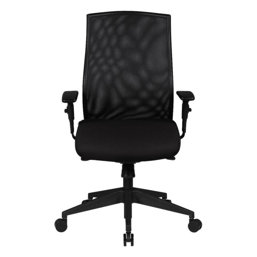 Amstyle Drehstuhl Schwarz Modern mit Armlehnen und Rollen für Home-Office und Erwachsene - Bild 2
