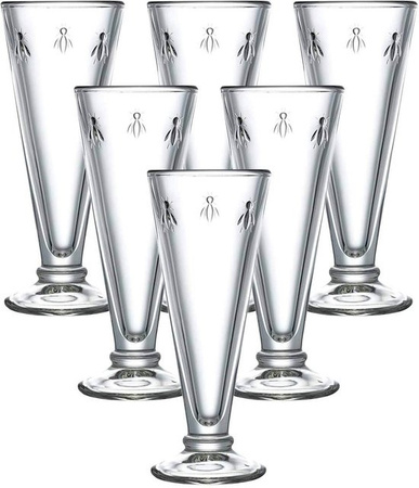 La Rochére Sektgläser Biene Abeille, 6er Set, transparent, 150 ml