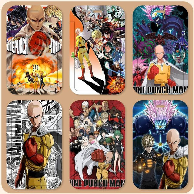 One Punch Man Saitama Anime Lanyard-Kartenhalter, Unisex - Bild 1