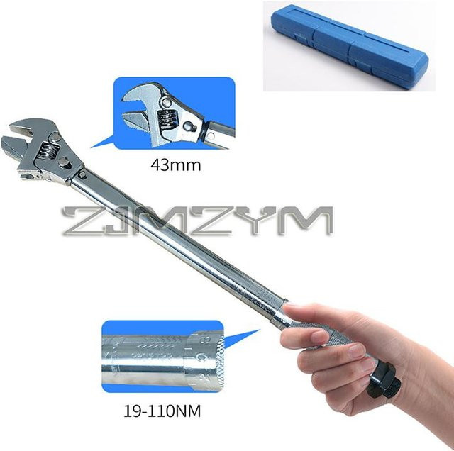 ZJMZYM Verstellbarer Drehmomentschlüssel für Mini-Split und Kühlsystem mit Schnellverschluss, 19-110 NM, Grau/Silber - Bild 1