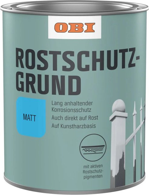 OBI Rostschutzgrund für Metall in Hellgrau matt, 375 ml - Bild 1