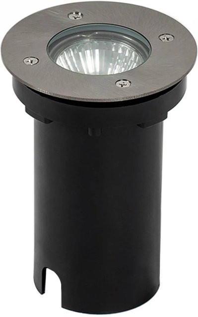 PRIOS Bodeneinbauleuchte Riya 9934184, 1-flammig, GU10, Edelstahl und Alu in Silber/Alu-grau, wasserdicht IP67 für den Außenbereich - Bild 1