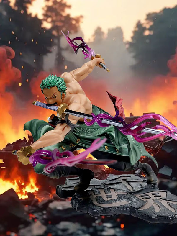 Bandai One Piece Roronoa Zoro Anime-Figur Dreiklingen-Sa-maximum Manga Statue, mehrfarbig, Höhe: 21 cm - Bild 5