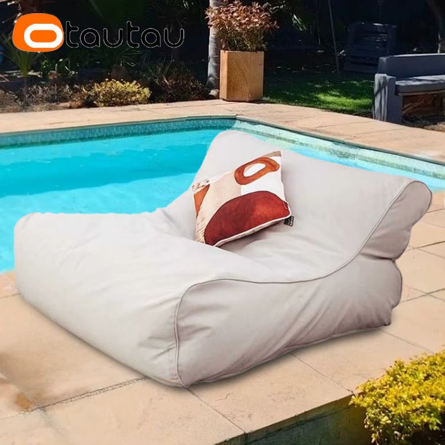 OTAUTAU Outdoor wasserdichter Sitzsack-Liegenbezug aus Oxford in Seeblau SF483 - Bild 4