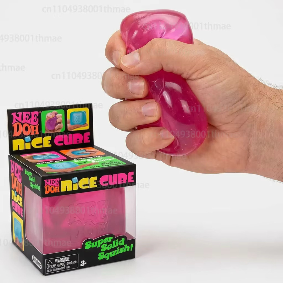 Schylling NeeDoh Nice Cube, Stressabbau-Sensorikspielzeug, Fidget-Tool - Bild 2