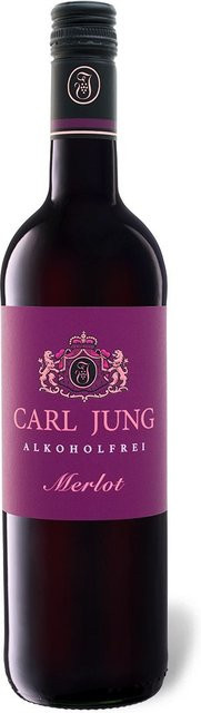 Carl Jung Merlot alkoholfreier Rotwein vegan halbtrocken 0,75 l - Bild 1