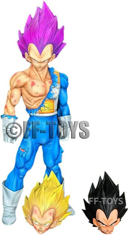 Bandai Dragon Ball Ultra Ego Vegeta Actionfigur mit austauschbaren Köpfen, mehrfarbig, Höhe: 31 cm - Bild 1