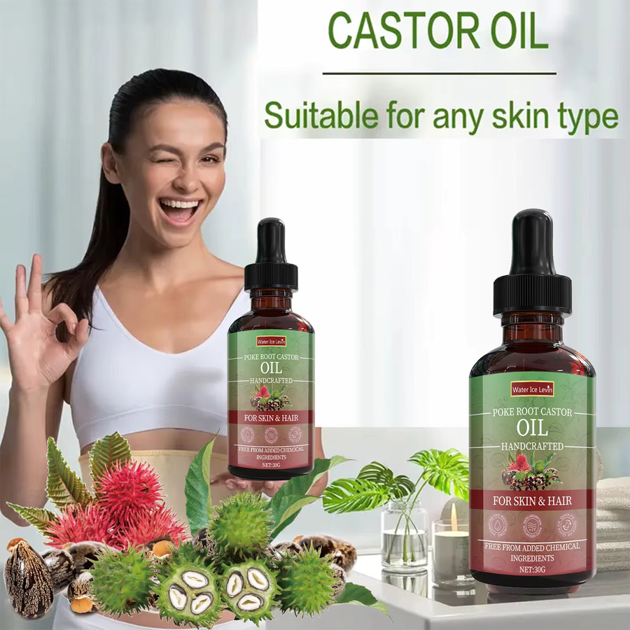 Poke Root Rizinusöl mit Aloe Vera, Körper und Haare, Unisex - Bild 5