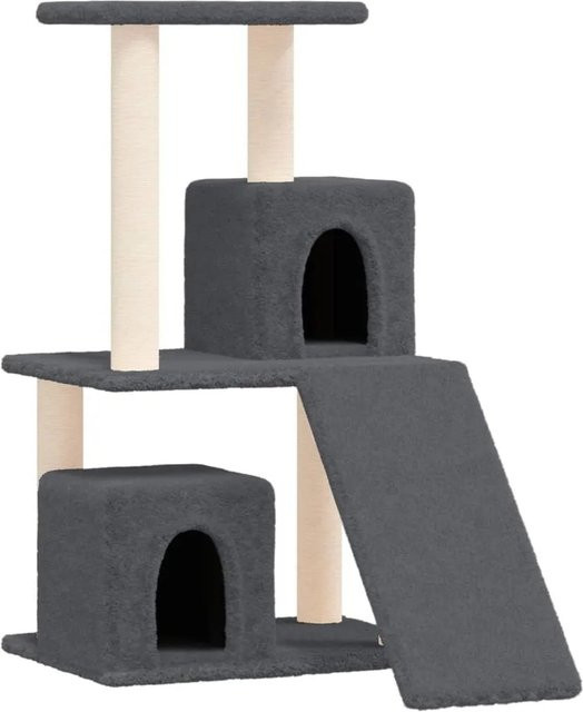 vidaXL Kratzbaum mit Höhle und Sisal-Kratzsäulen in Grau, Höhe: 82 cm - Bild 1