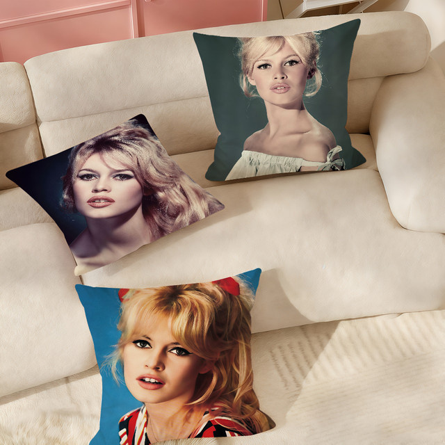 B-Brigitte B-Bardot-S Kissenbezug mit Grafikdesign in Multicolour, B/B/T: 30 x 30 x 30 cm - Bild 1