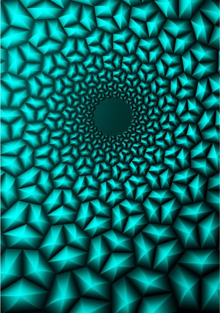 3D-geprägte Ordner-Textur Hintergrunddatei mit geometrischem Rippel-Effekt - Bild 1