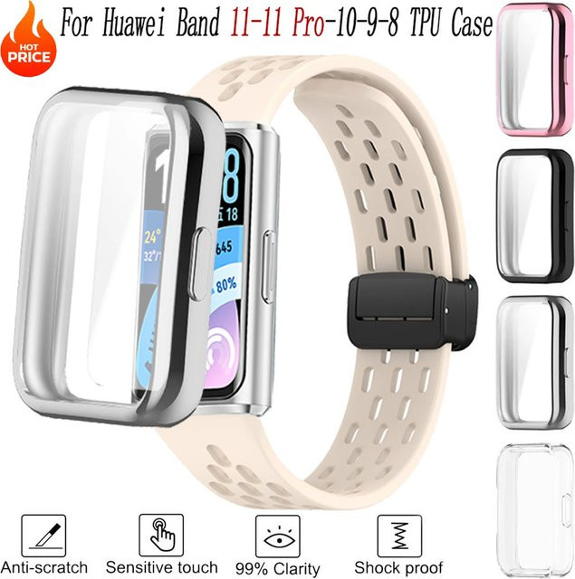 Huawei Schutzhülle TPU, transparent, für Huawei Band 11/11 Pro/10/9/8 - Bild 1
