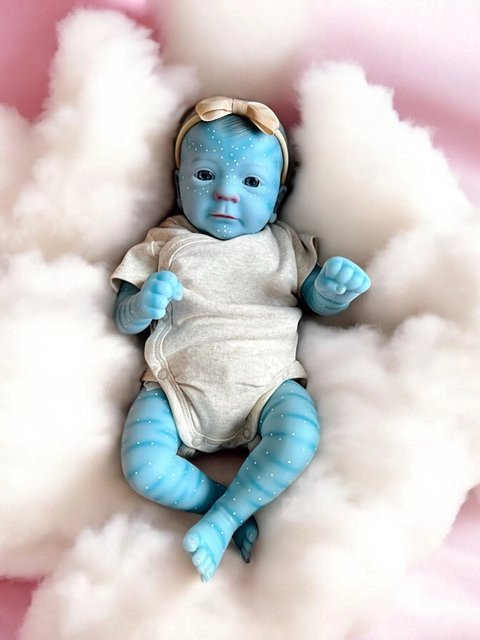 NPK Felicia Reborn Babypuppe, 19-Zoll, Silikon, Soft Body - Bild 1