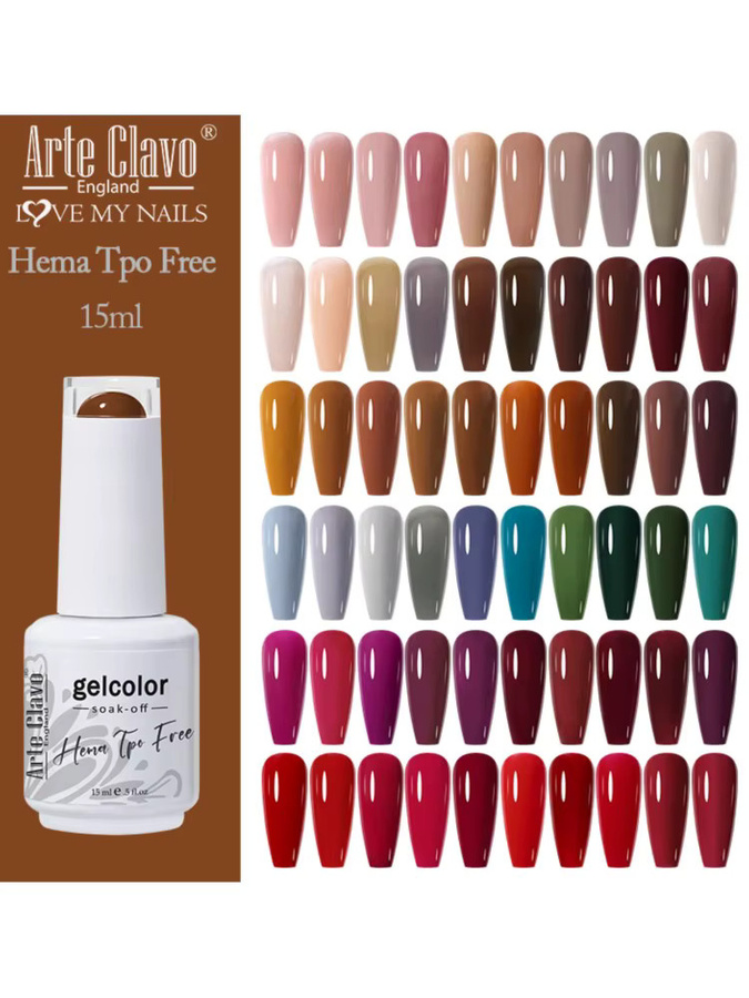 Arte Clavo Hema Free Gel Nagellack, Matt, 15 ml - Bild 5
