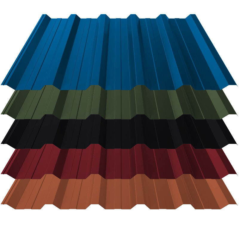 Trapezblech T35+ Dach aus Stahl von Blachotrapez GmbH, Farbe: Blau, Material: Verzinkt mit 25 µm Polyester-Beschichtung, Stärke: 0,50 mm - Bild 1