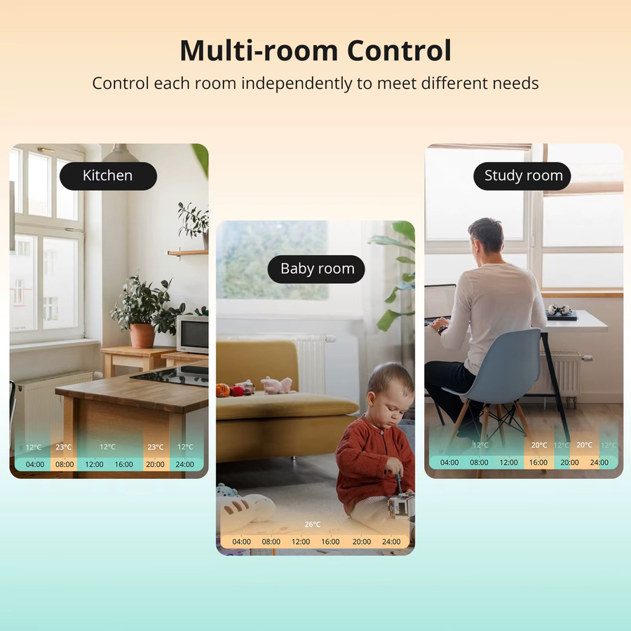 SONOFF TRVZB Zigbee Smart Thermostatventil mit eWeLink App-Steuerung in Weiß - Bild 3